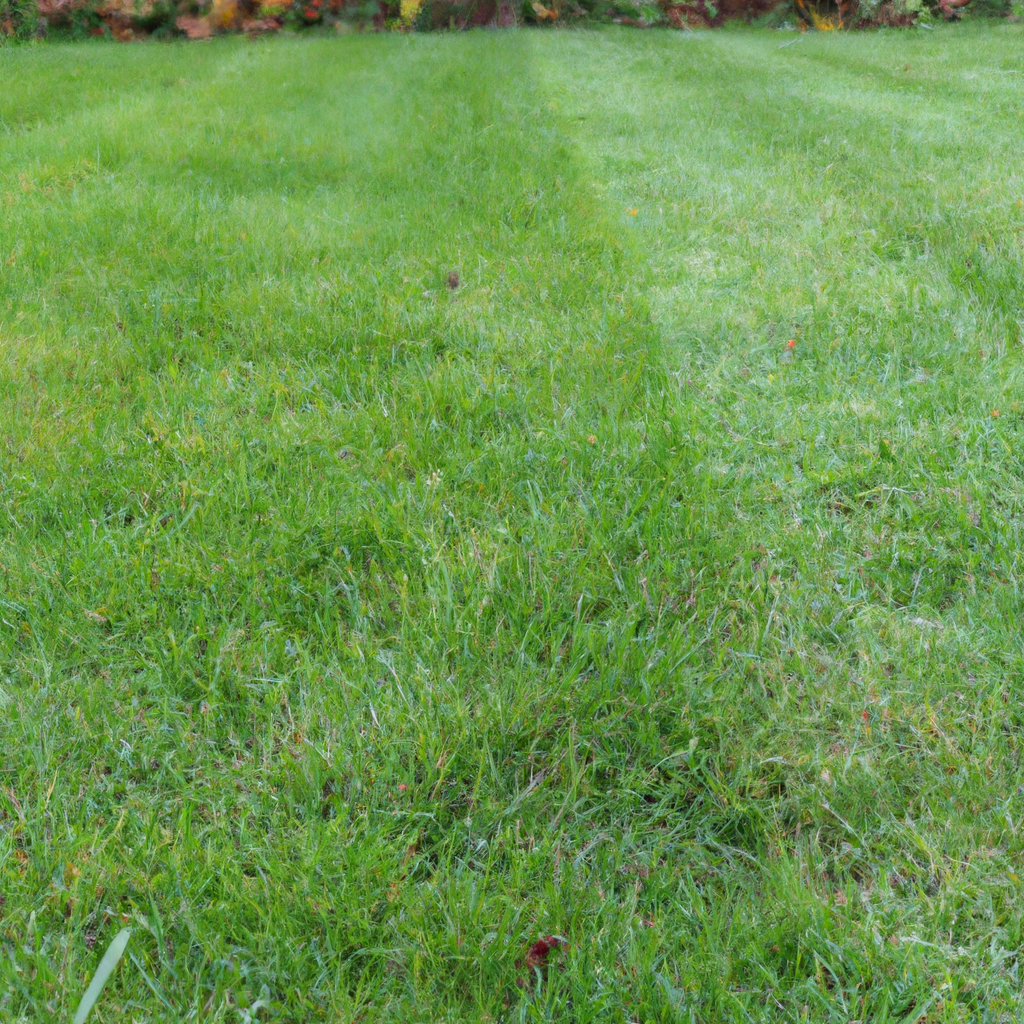 Close-up van scherpe graskanten en banen na het maaien